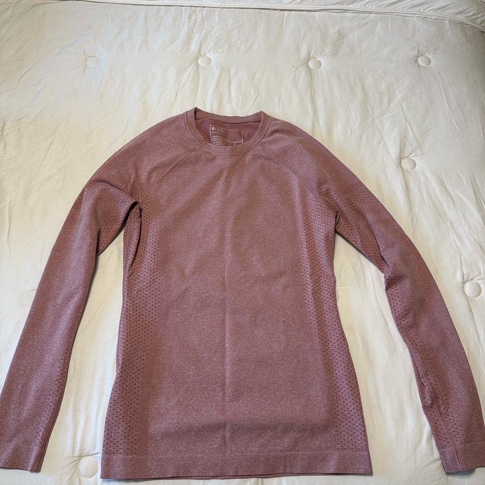Figs Women's Long Sleeve Top in Mauve